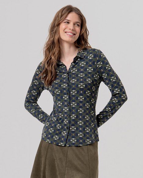 Surkana Camicia stampata Kaki