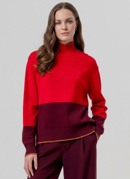 Surkana maglia bicolor rosso