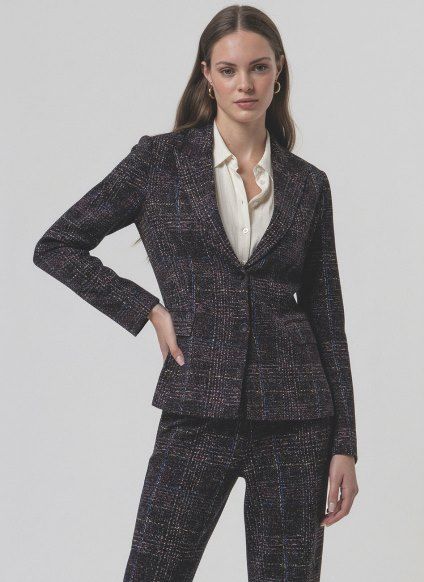 Surkana giacca tweed grigio