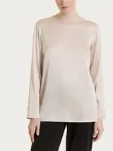 Ragno Blusa Stretch Satin Champignon