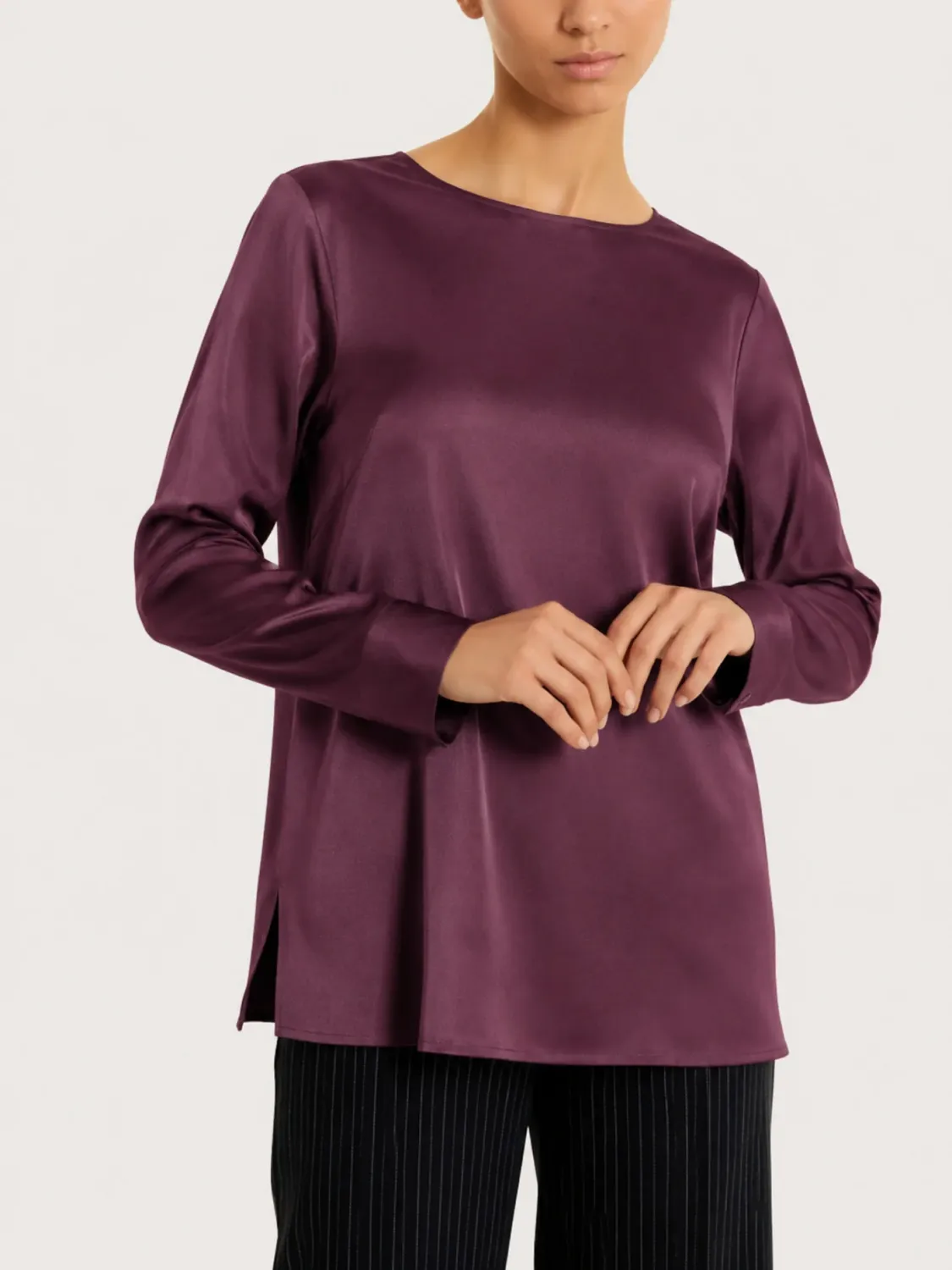 Ragno Blusa Stretch Satin vino