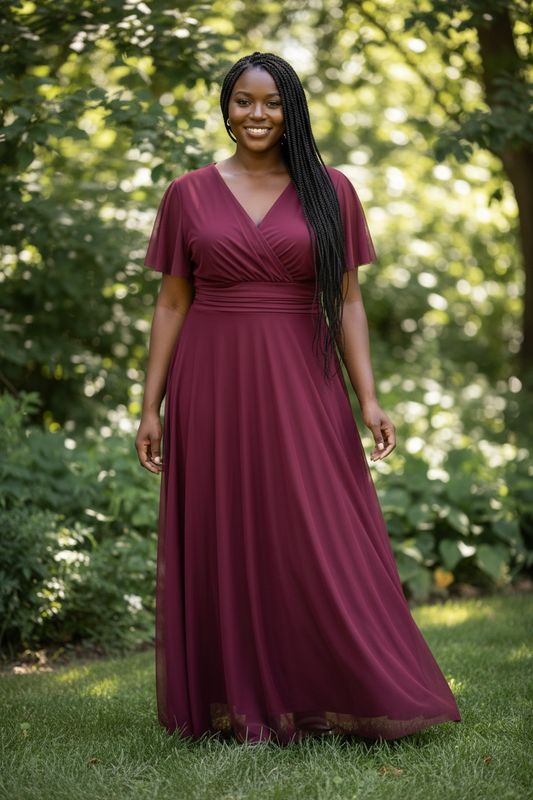 Collezione unica Curvy abito Lucia vino