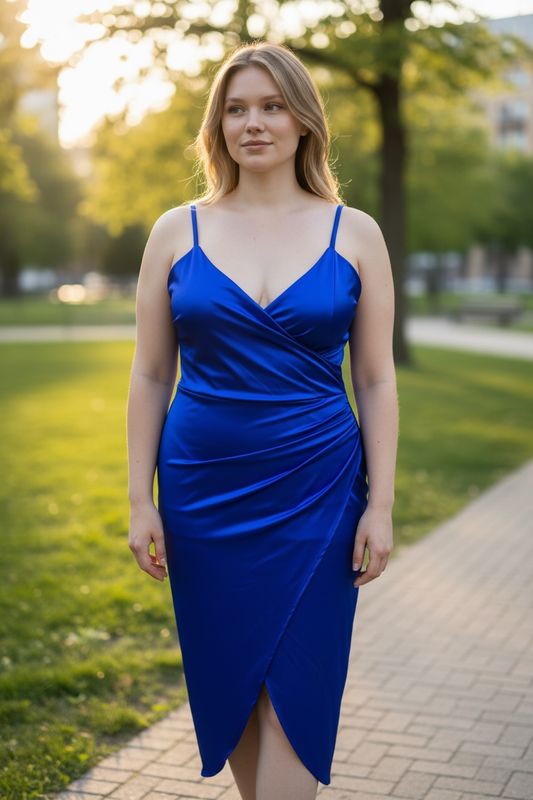 Collezione unica Curvy abito Kate bluette