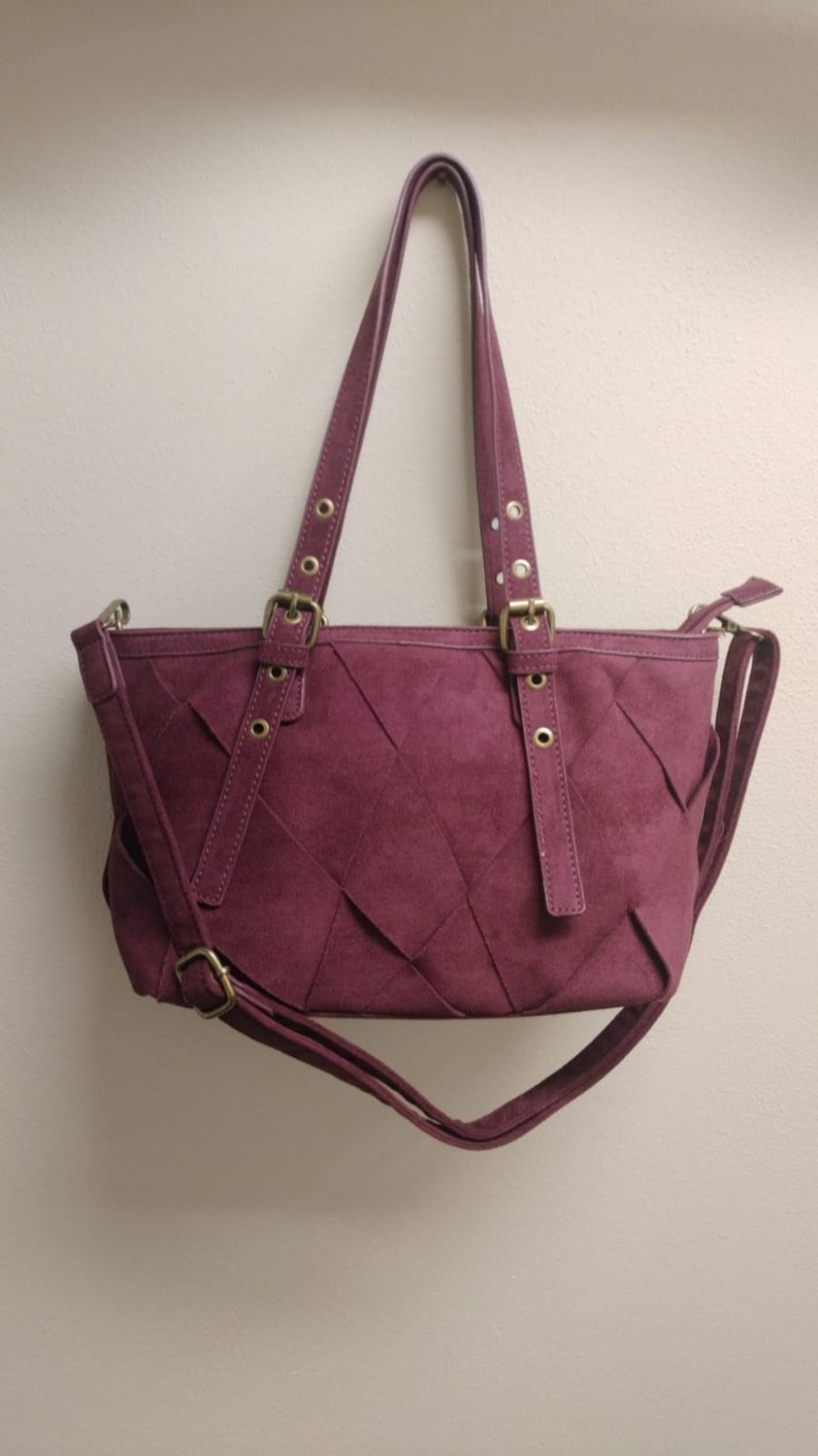 Borsa a spalla prugna