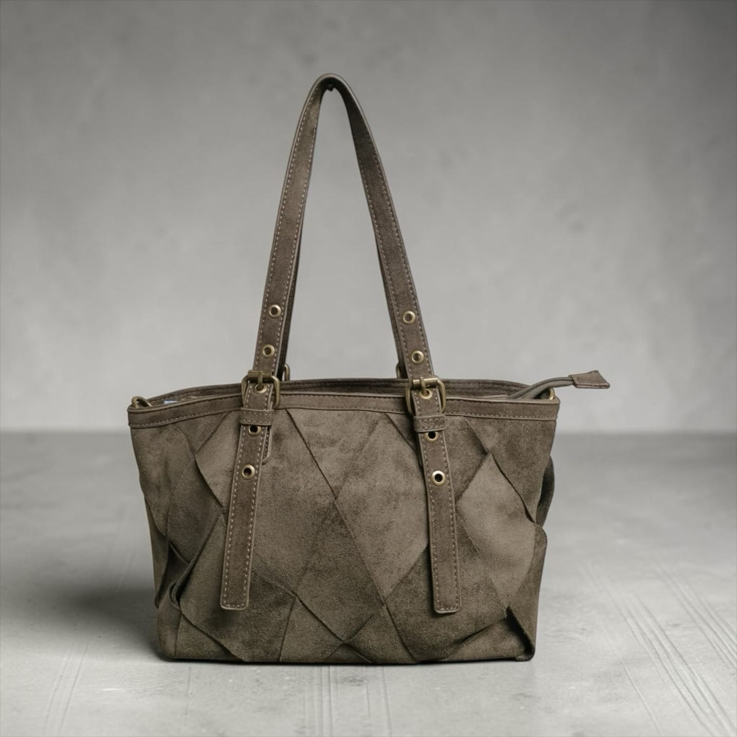 Borsa a spalla kaki