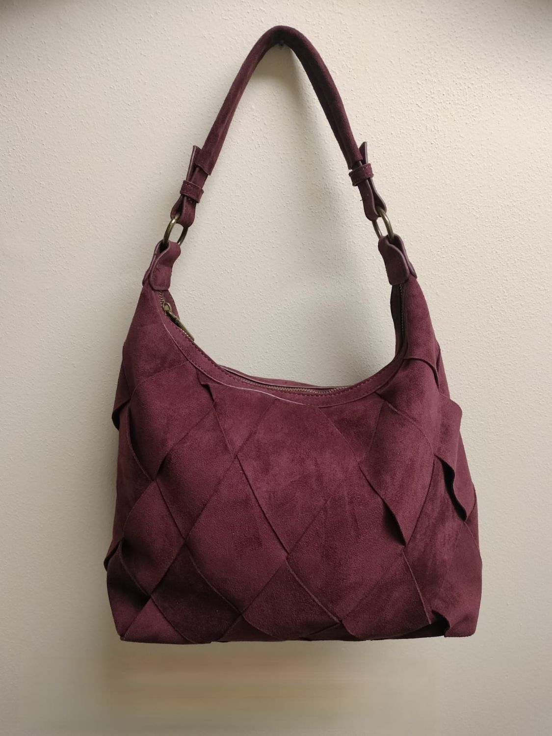 Borsa monospalla prugna