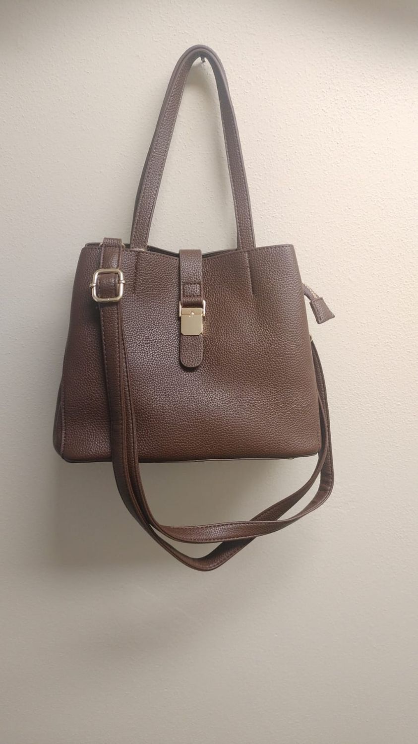 Borsa a spalla marrone