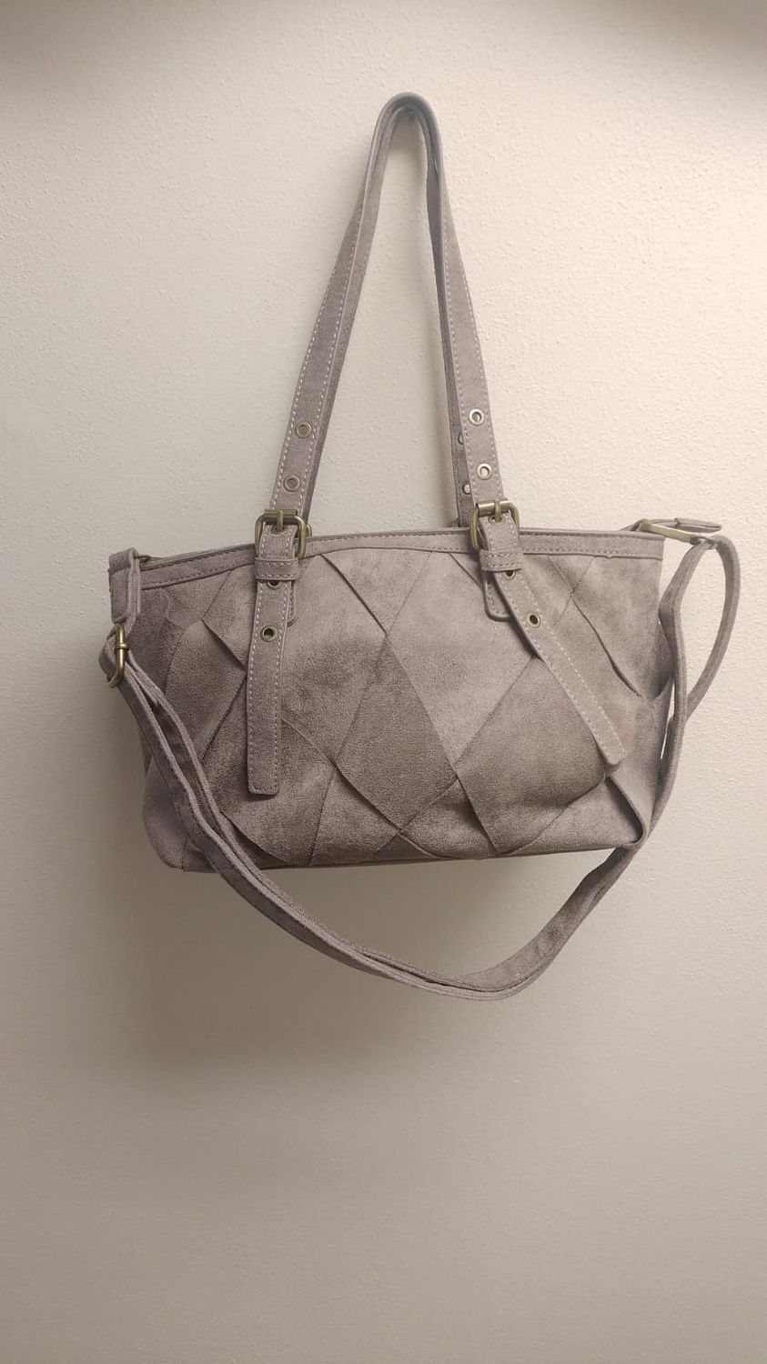Borsa a spalla taupe