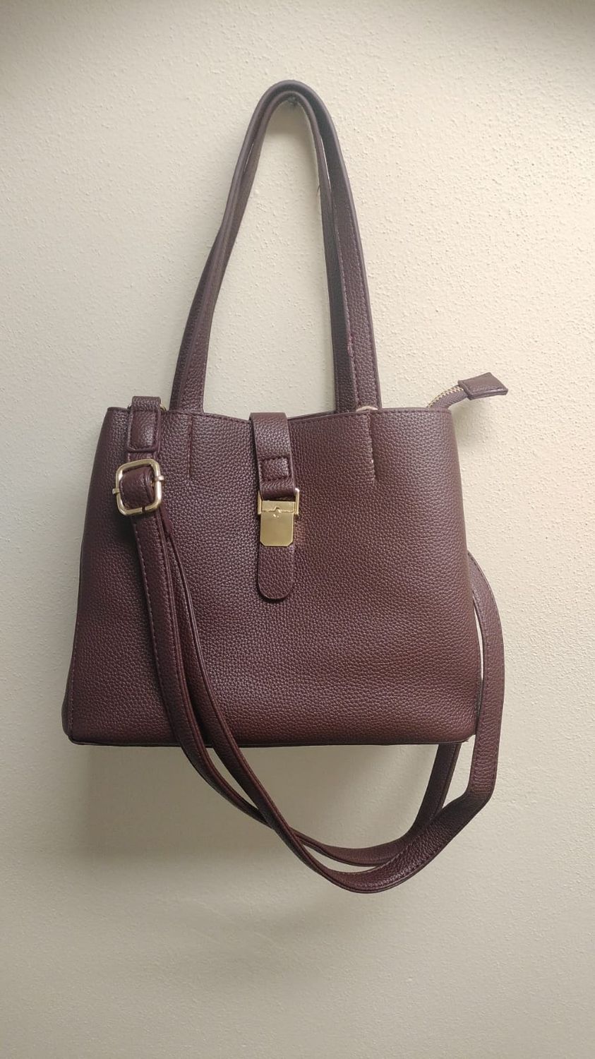 Borsa a spalla prugna