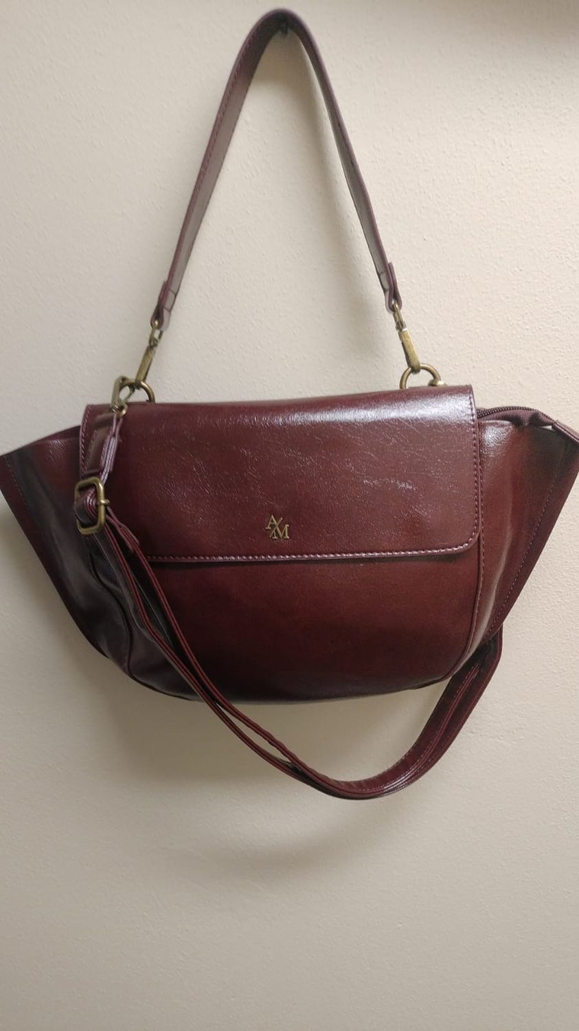Borsa a spalla prugna