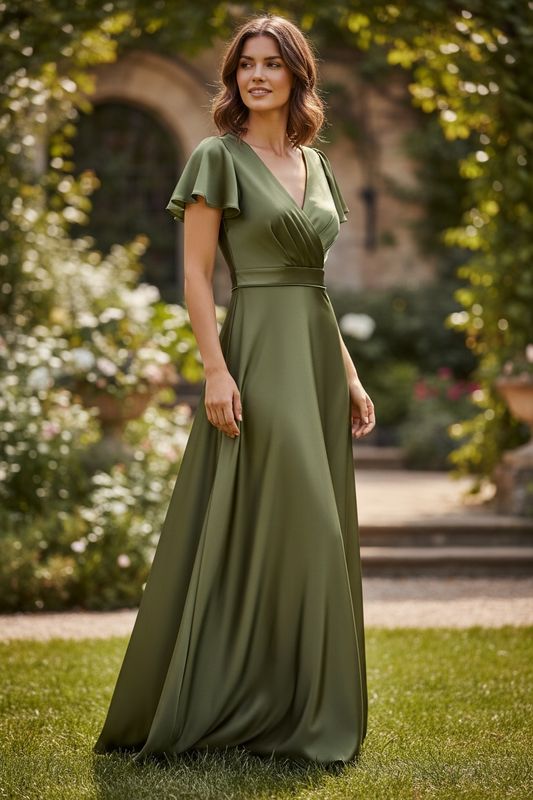 Collezione Unica abito Diana verde oliva
