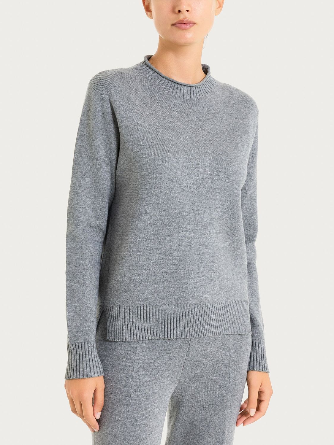 Ragno maglia girocollo grigio