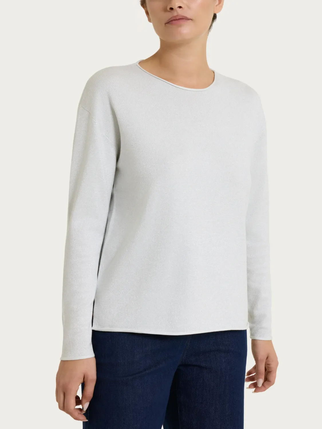 Ragno maglia lurex argento