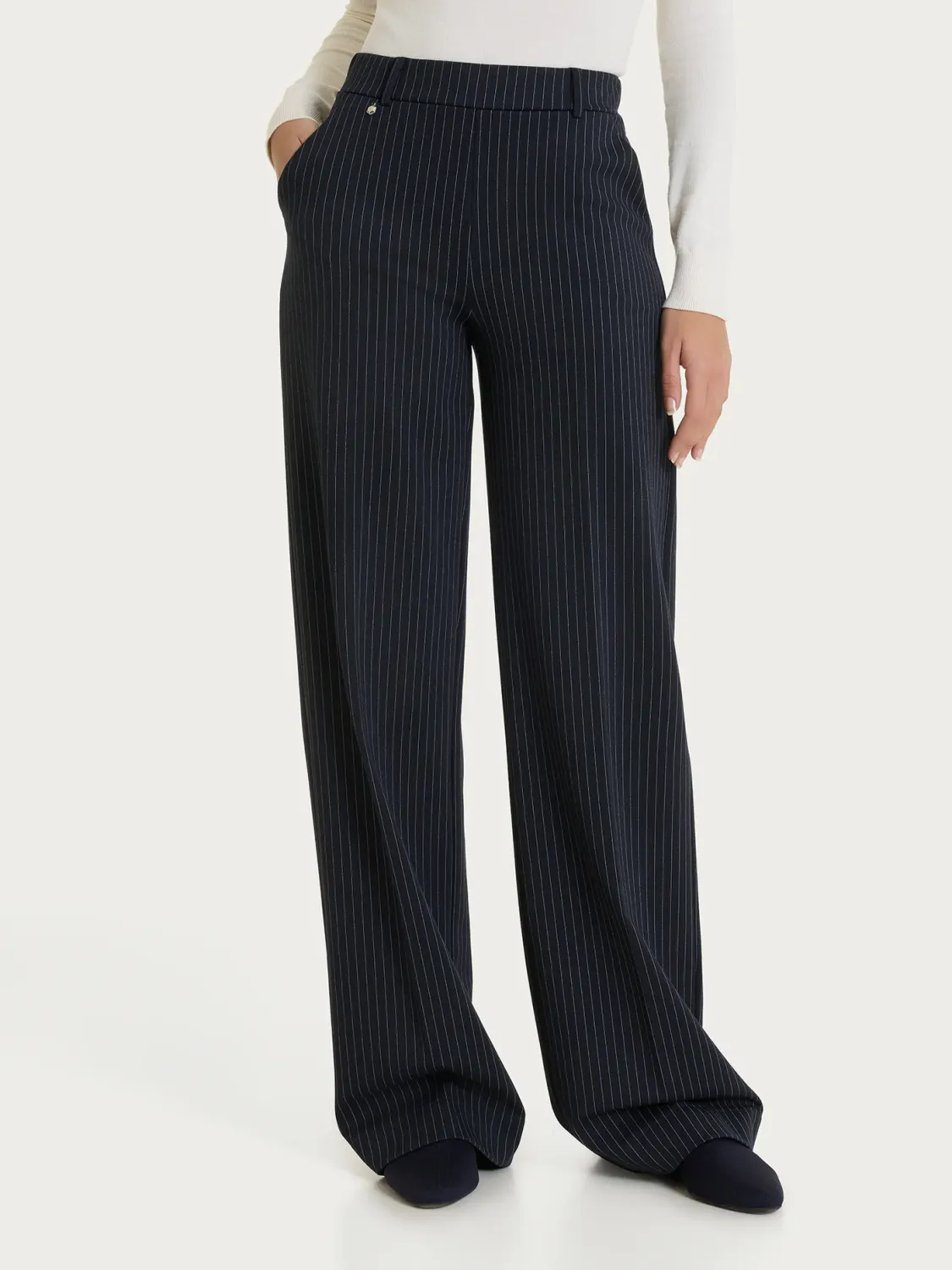 Ragno pantalone gessato