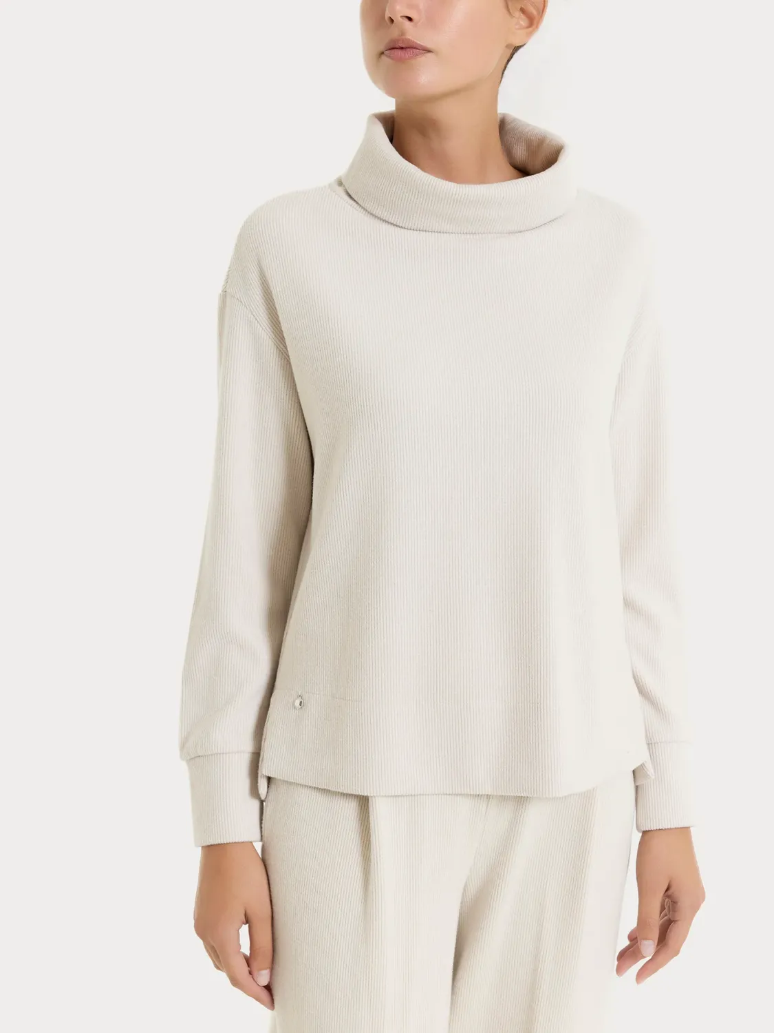 Ragno felpa velluto a coste beige