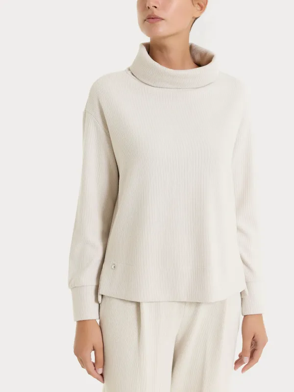 Ragno felpa velluto a coste beige