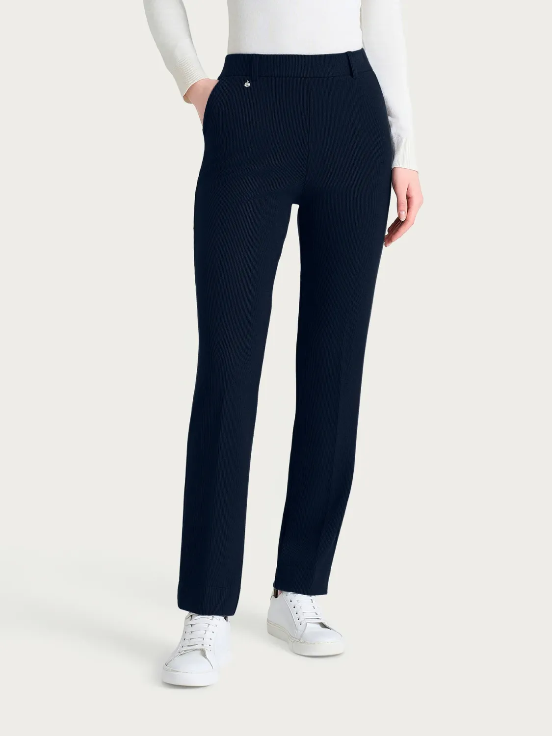 Ragno pantalone velluto a coste blu