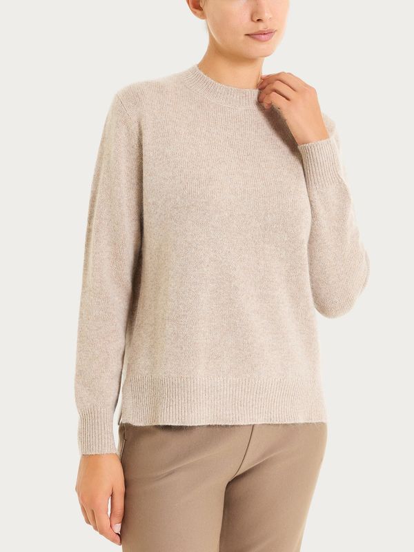Ragno maglia girocollo zenzero melange