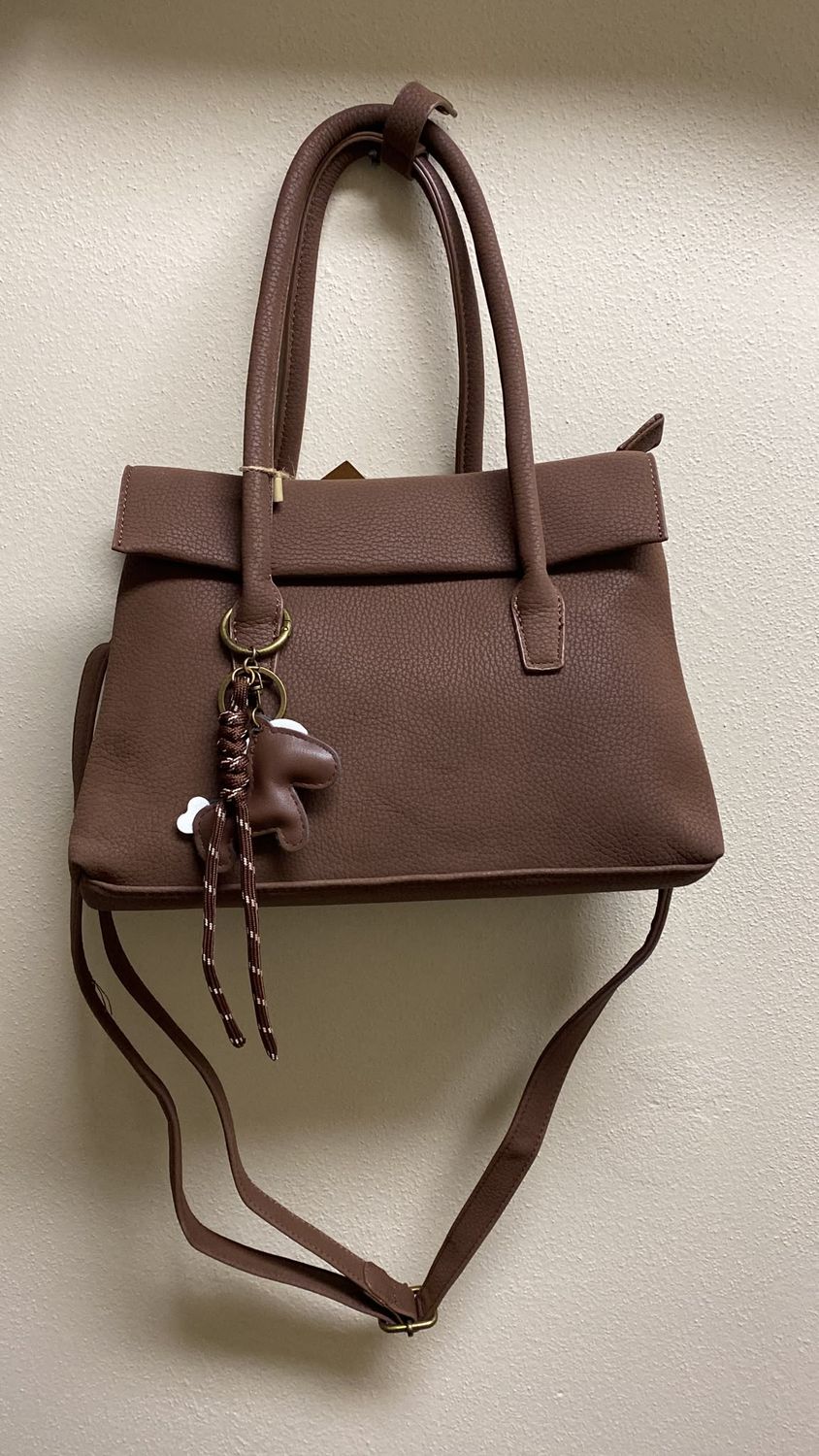 Borsa doppio manico marrone