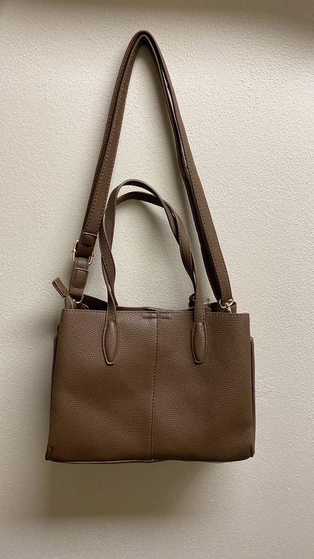 Borsa doppio manico taupe