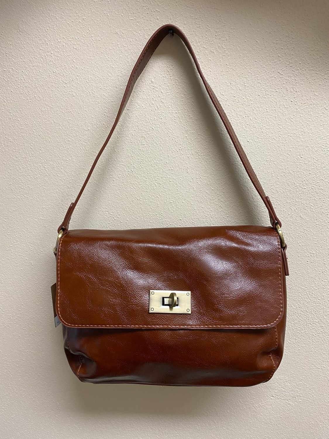 Borsa tracolla cammello