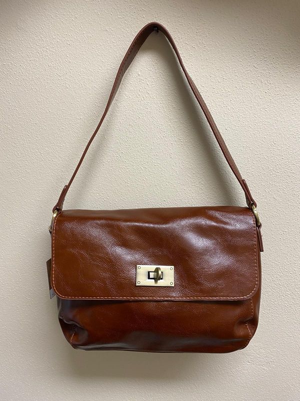 Borsa tracolla cammello