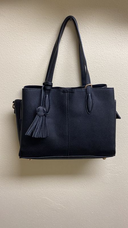 Borsa doppio manico nera