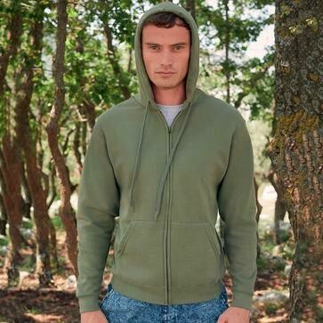 FELPA FRUIT OF THE LOOM FELPATA CLASSIC CAPPUCCIO e ZIP FELPA FRUIT OF THE LOOM FELPATA CLASSIC CAPPUCCIO e ZIP