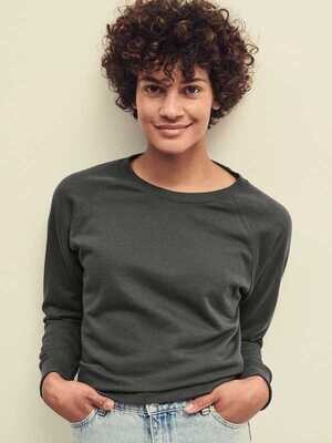 FELPA RAGLAN GIROCOLLO FRUIT OF THE LOOM DONNA french terry