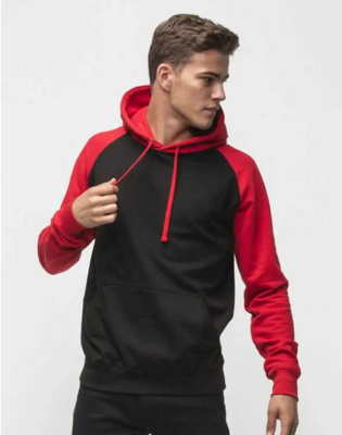 FELPA JUST HOODS CAPPUCCIO BICOLORE INVERNALE FELPA JUST HOODS CAPPUCCIO BICOLORE INVERNALE
