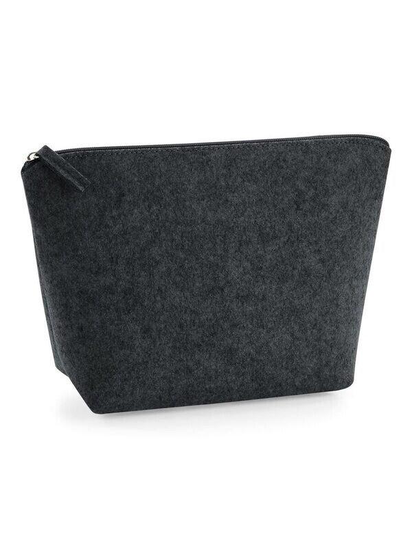 Felt Accessory Bag, Color: charcoal melange, Size: UNICA