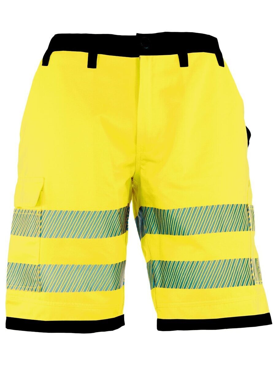 Workwear Shorts, Color: Yellow/Black, Size: 46