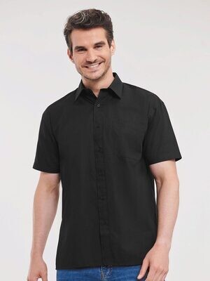 Men's Short Sleeve Pure Cotton Poplin Shirt
