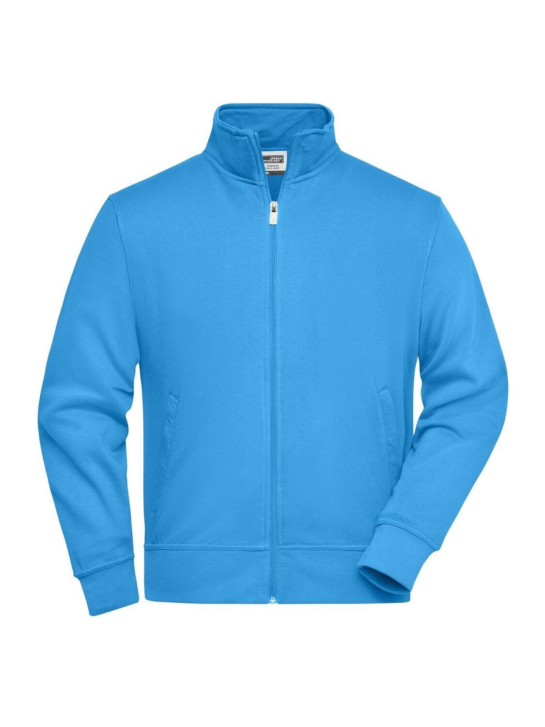 Workwear Sweat Jacket, Color: aqua, Size: XS
