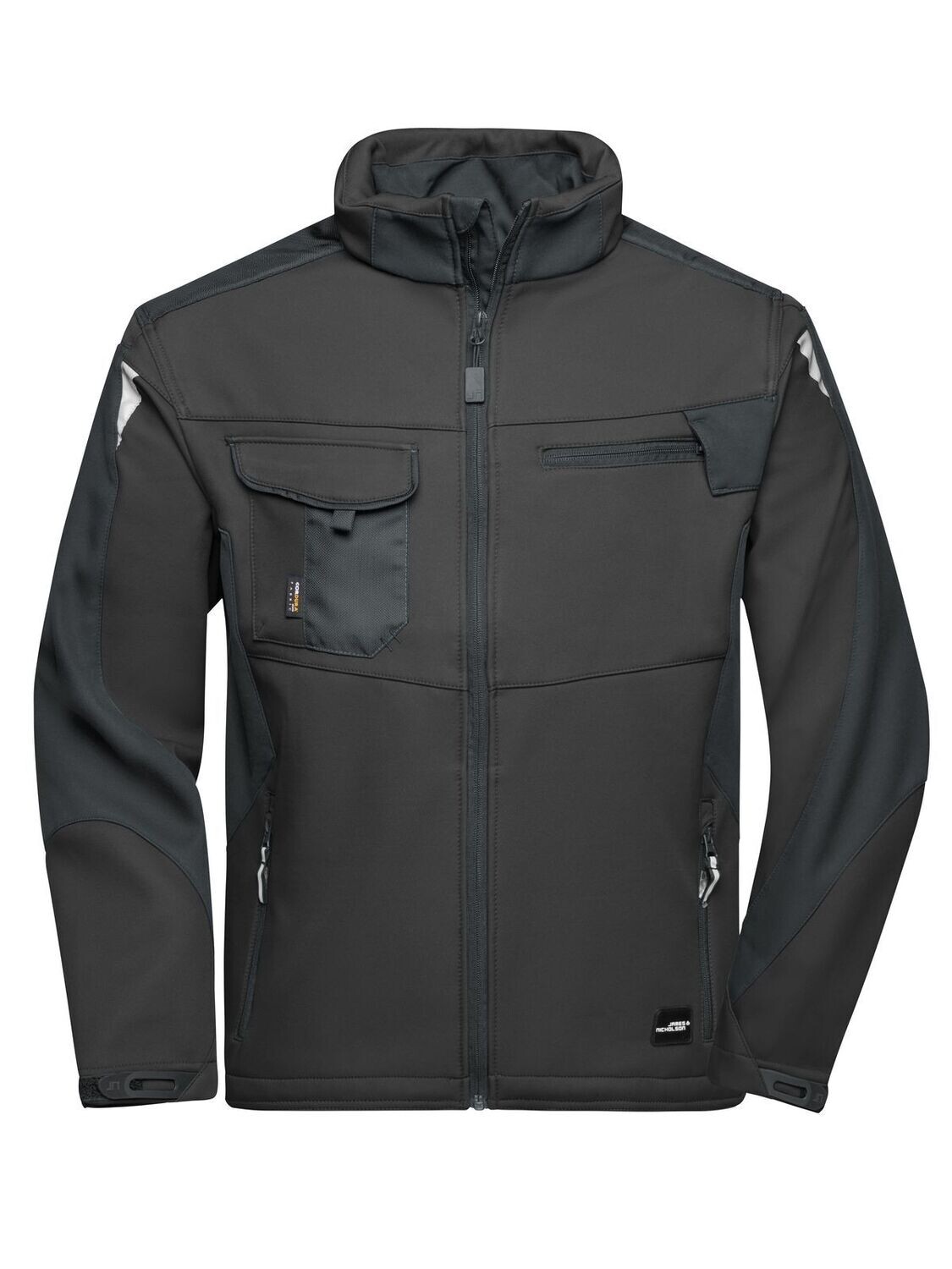 Workwear Softshell Jacket - Strong, Color: black/black, Size: XS