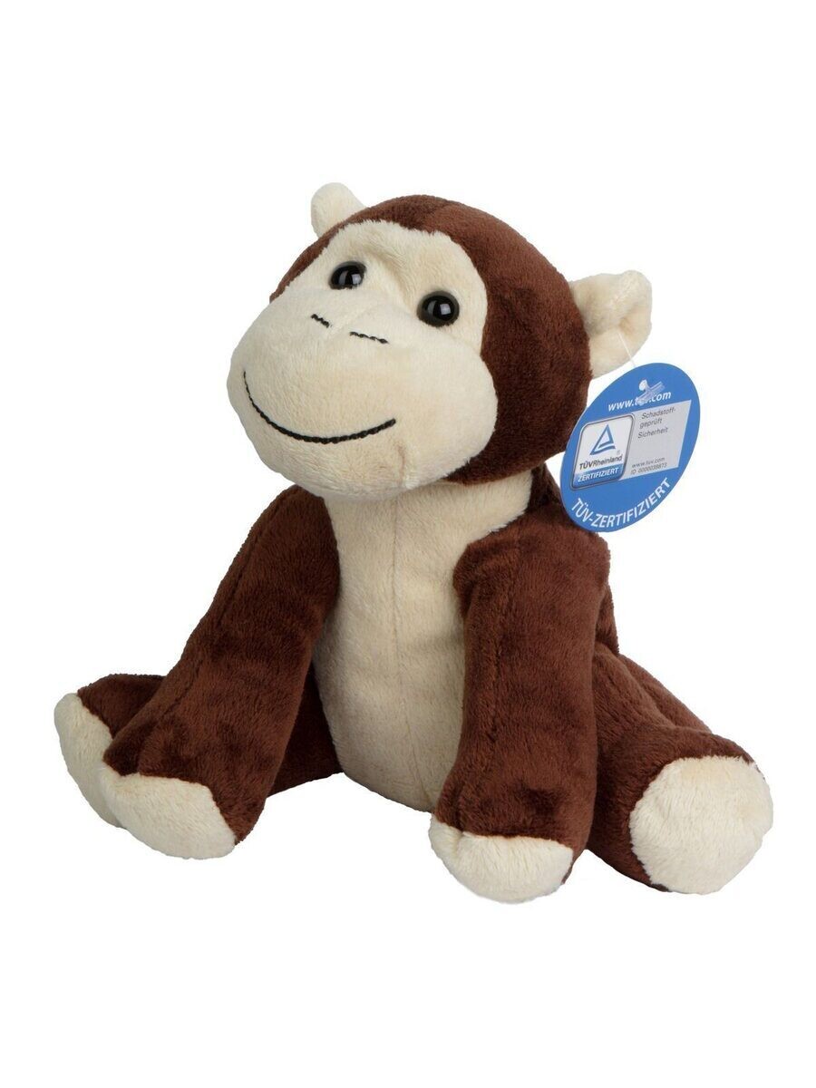 Zoo animal monkey Bjarne, Color: light brown, Size: UNICA