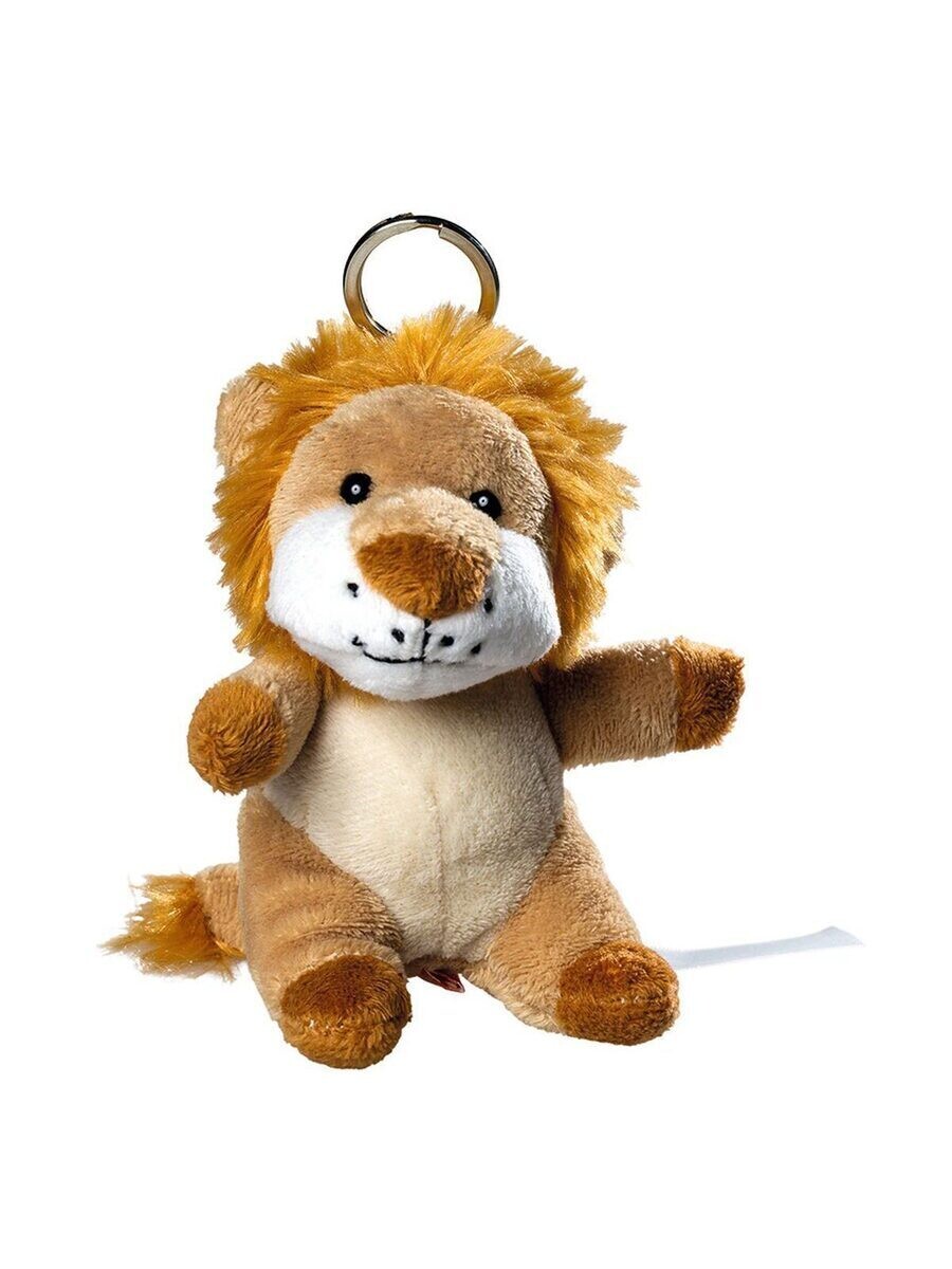 plush lion with keychain, Color: brown, Size: UNICA