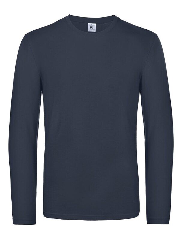 B&amp;C #E190 LSL, Color: navy, Size: M