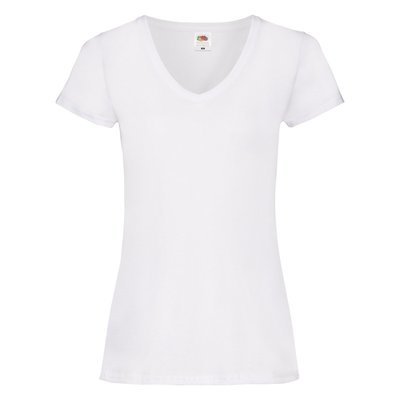 MAGLIA FRUIT OF THE LOOM VALUEWEIGHT DONNA V-NECK BIANCA
