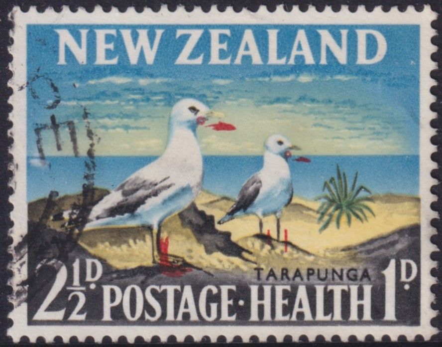 New Zealand 1964 2½d Health with Major Red Shift VFU