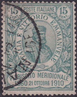 Italy 1910 15c+5c Plebiscite of Southern States