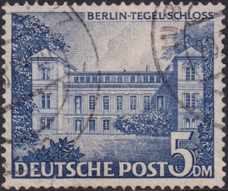 West Berlin 1949 5DM Tegel Schloss