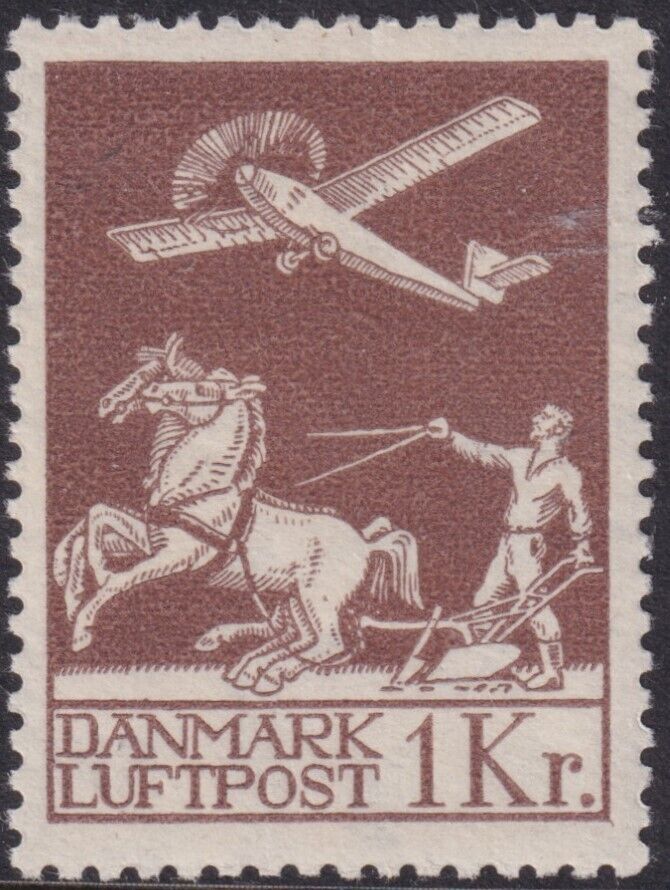Denmark 1925 1kr Airmail