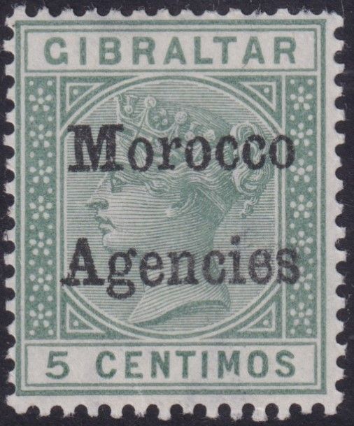 Morocco Agencies 1898 5c with Broken M