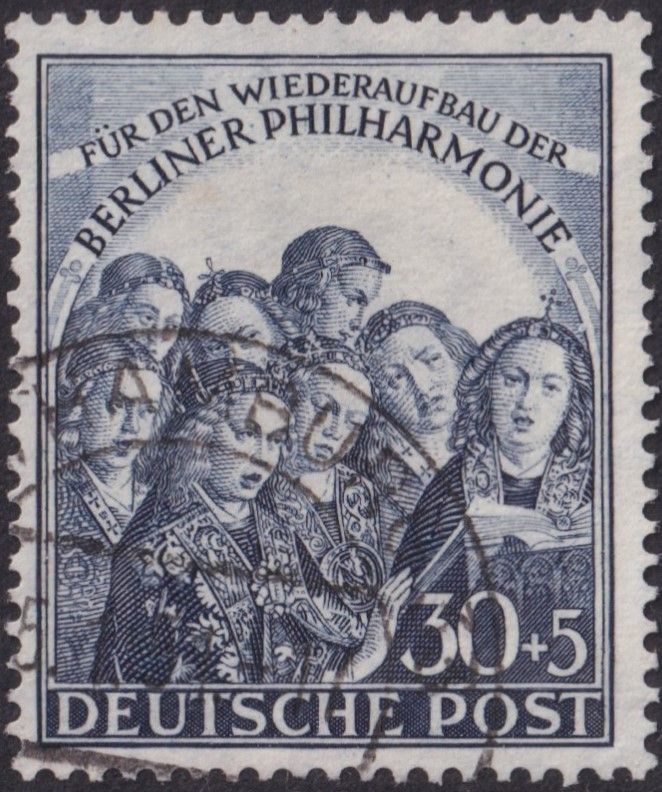 West Berlin 1950 30pf+5pf Berlin Philharmonic Orchestra