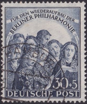 West Berlin 1950 30pf+5pf Berlin Philharmonic Orchestra