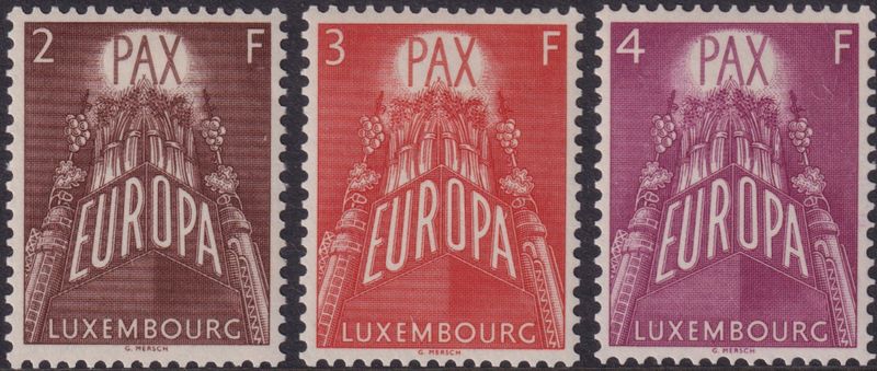 Luxembourg 1957 Europa Set