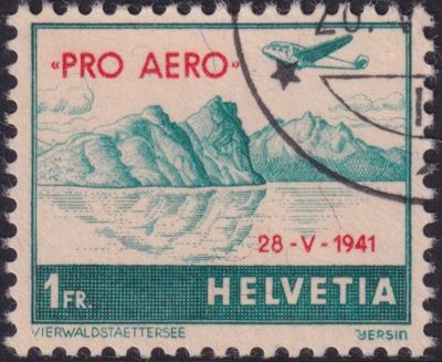 Switzerland 1941 1f Air Special Flights
