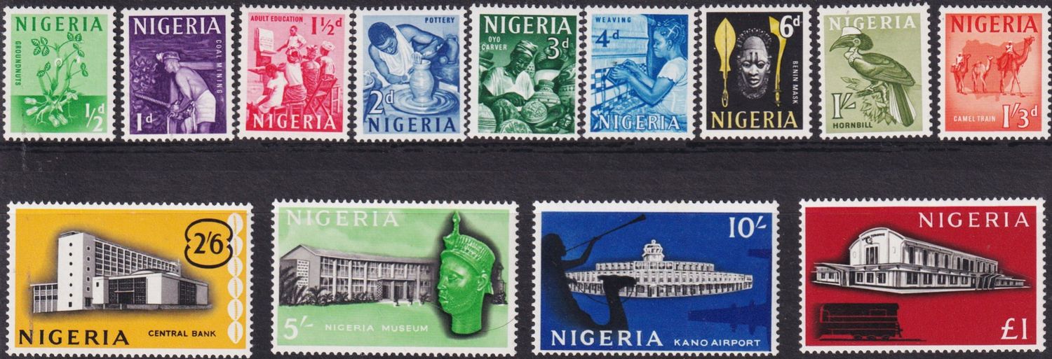 Nigeria 1961 Definitives Set