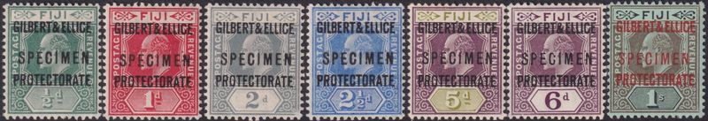 Gilbert &amp; Ellice Islands 1911 Specimen Set